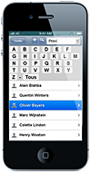 Mobile interface for SmartPhones
