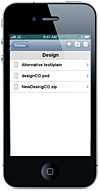 Mobile interface for SmartPhones
